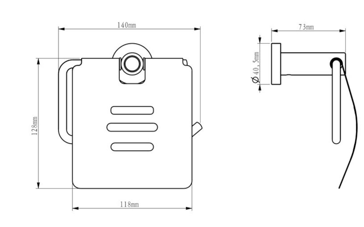 SOFT držák toal.papíru s krytem