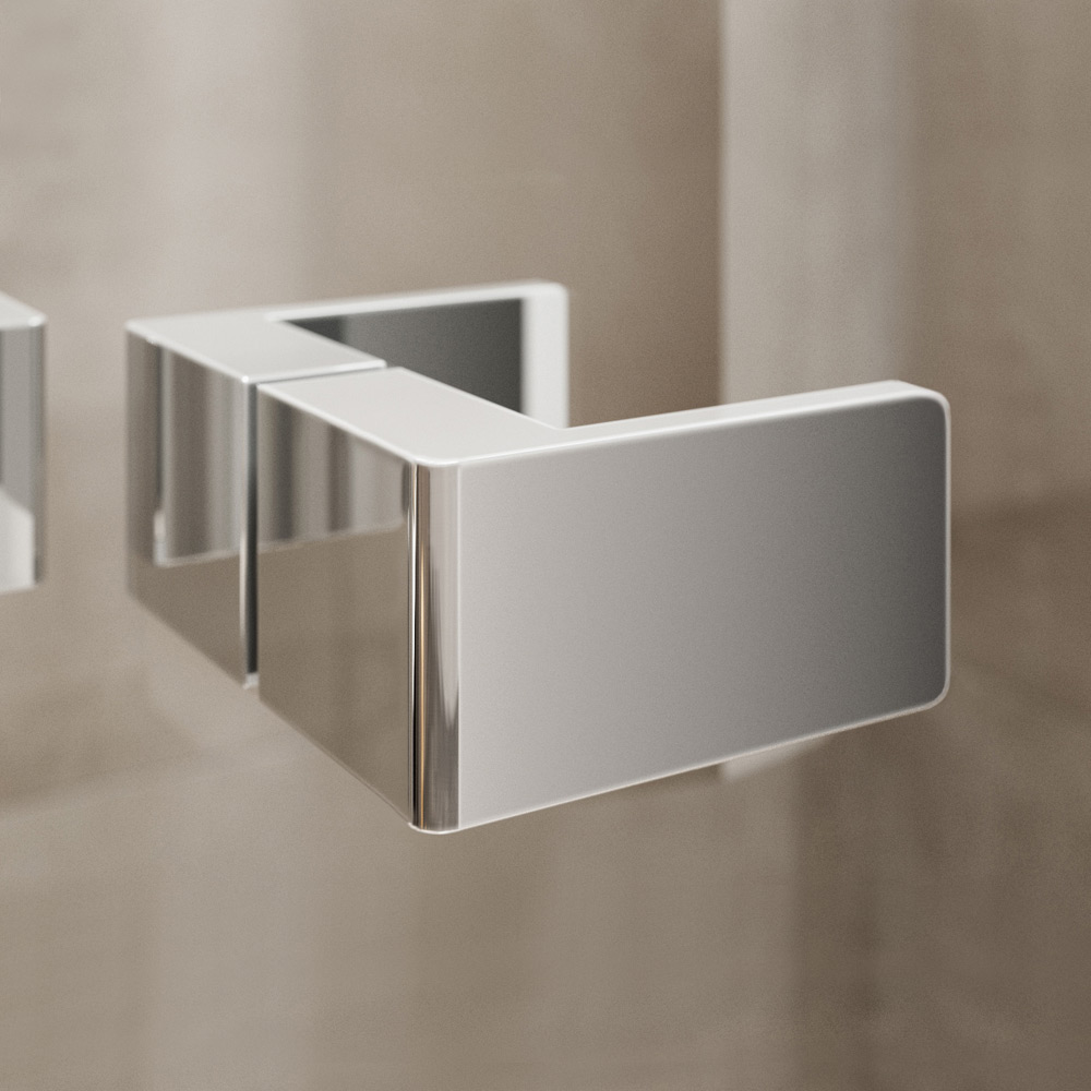 Mereo Sprchový kout, Novea, obdélník, 100x90 cm, chrom ALU, sklo Čiré, dveře pravé a pevný dí