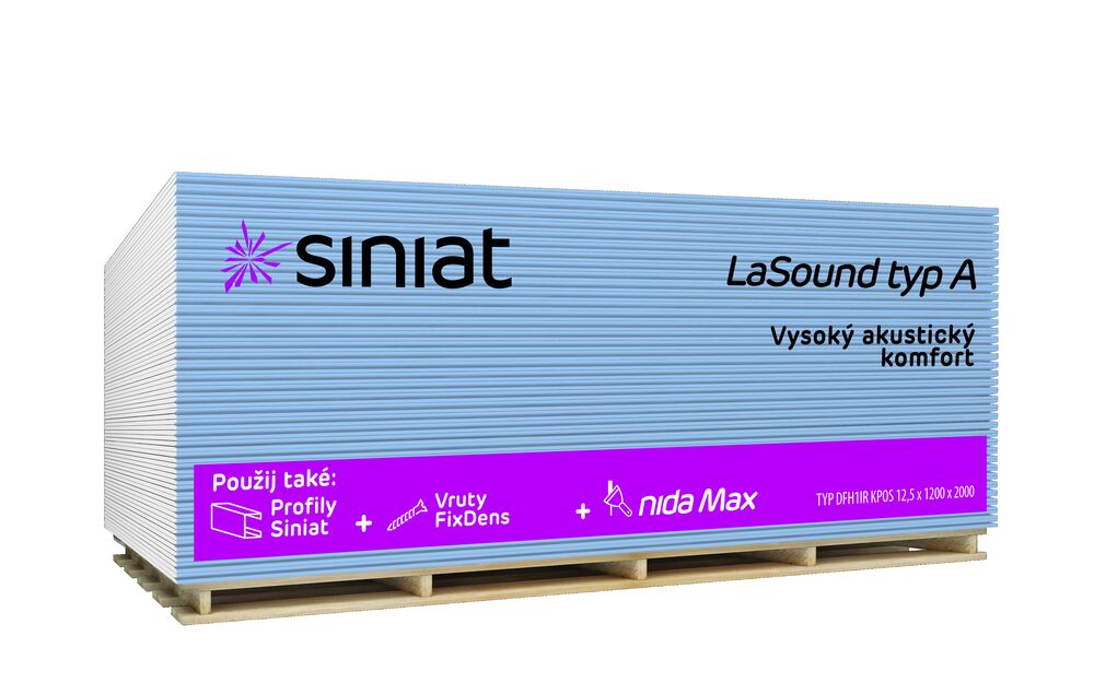 Sádrokartonová deska GKB LaSound 125/200 modrá zvukoizolační